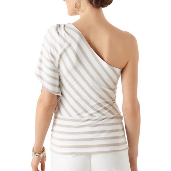 💓White House Black Market One Shoulder Top - Picture 2 of 12